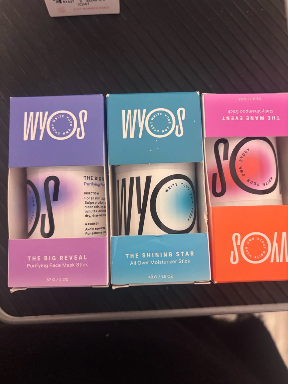 WOWOS Colorful Skincare Stick Set - Pink, Orange, Teal, Purple